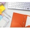 Better Office Products 2 Pocket Heavyweight Plastic Folder Portfolio With Prongs, Letter Size, Orange, 24PK 86617-24pk - alternate 2